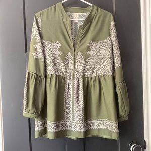 Konrad + Joseph Olive Green Blouse